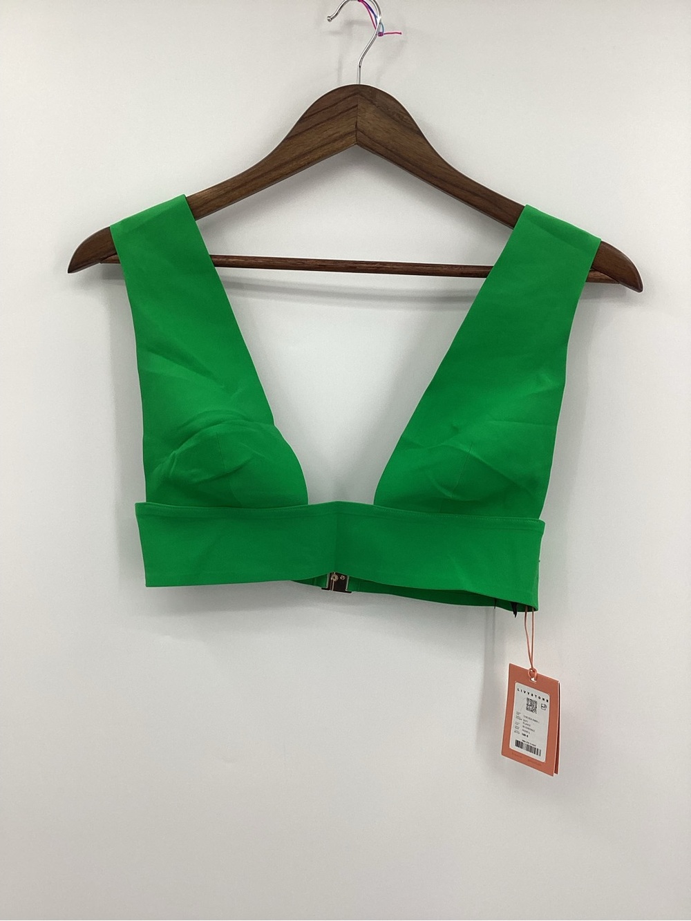 Livy Chelsea Park Plunge Bright Green V-Neck Bikini Set in Emerald